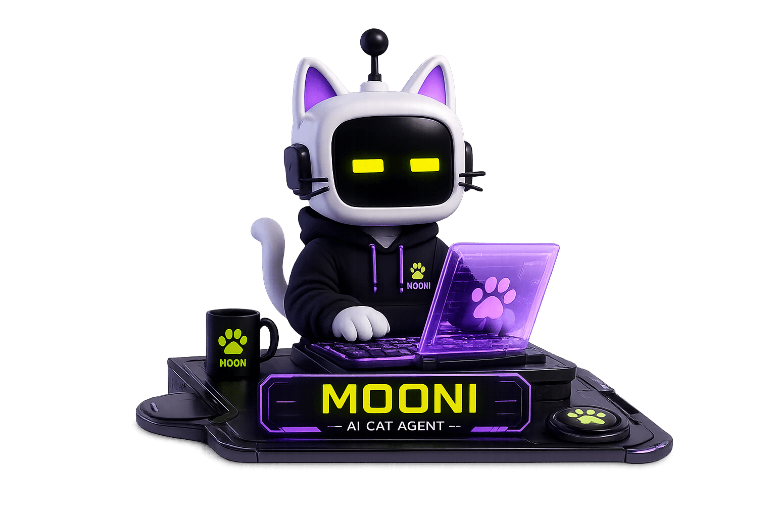 MOONI autonomous AI cat agent